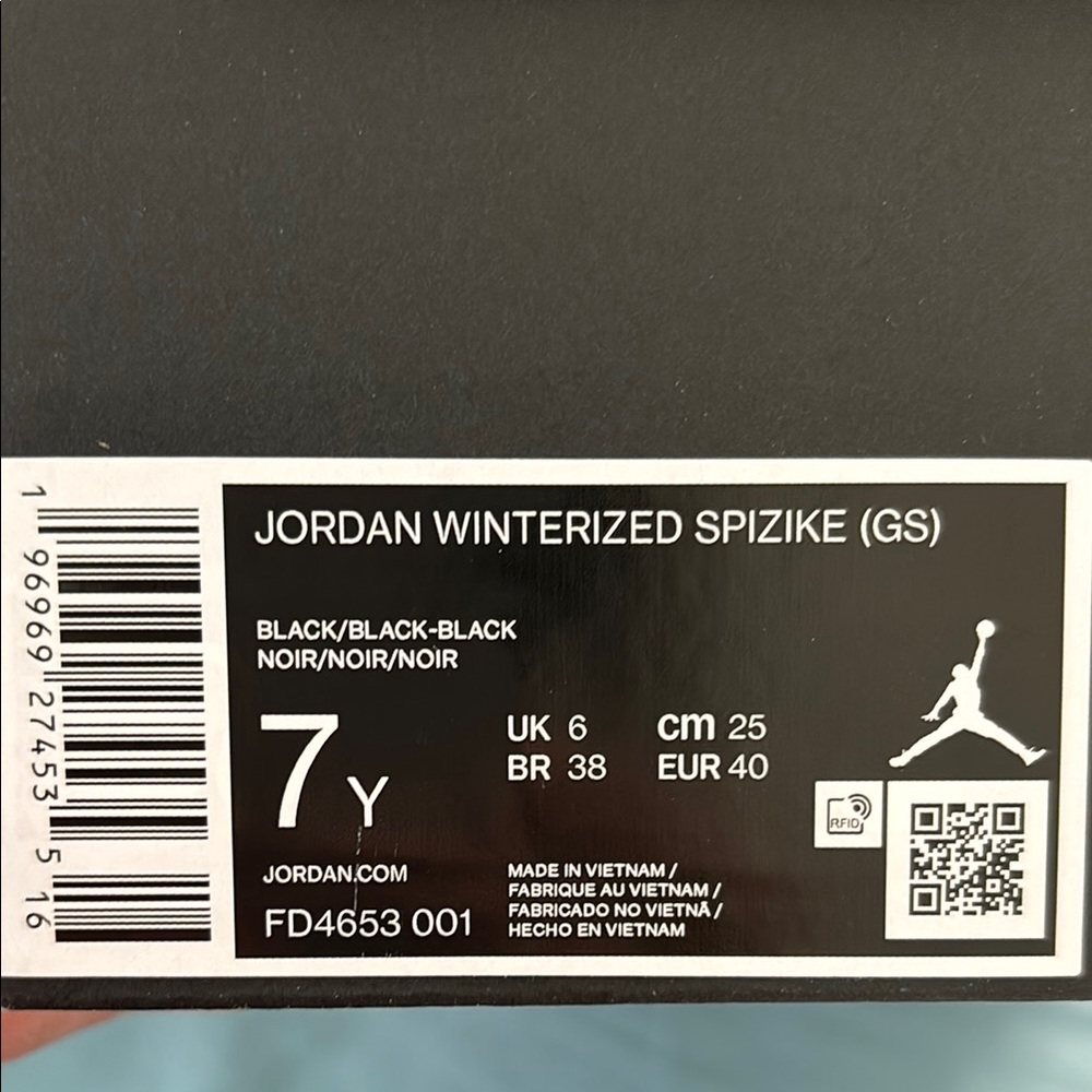 Jordan Spizike Winterized (GS) Black Sneakers - Picture 4 of 10
